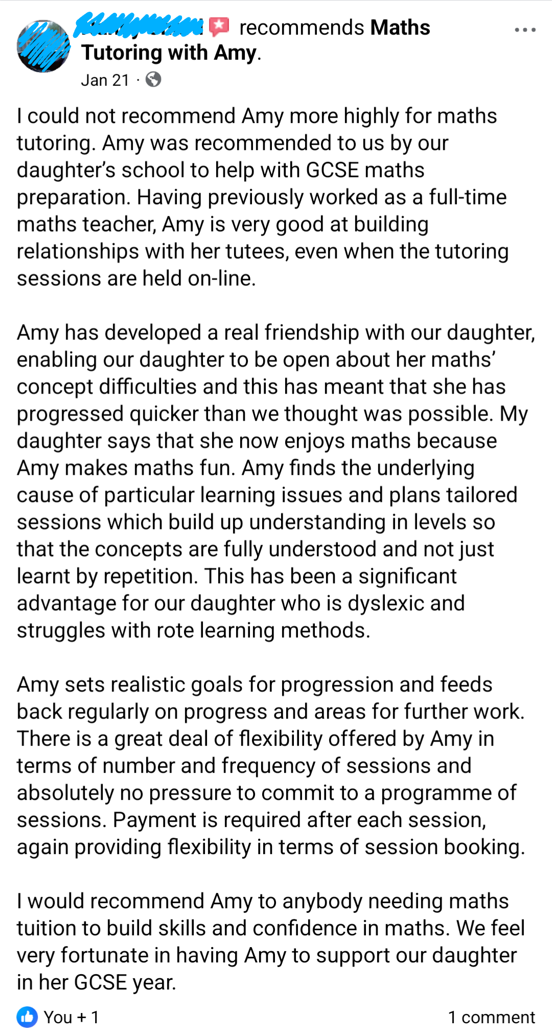 Review from A-Level math student